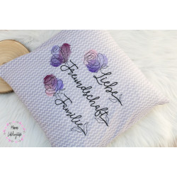 ADVENTSKALENDER 1. Dezember - Stickserie - Rose Liebe Freundschaft Familie